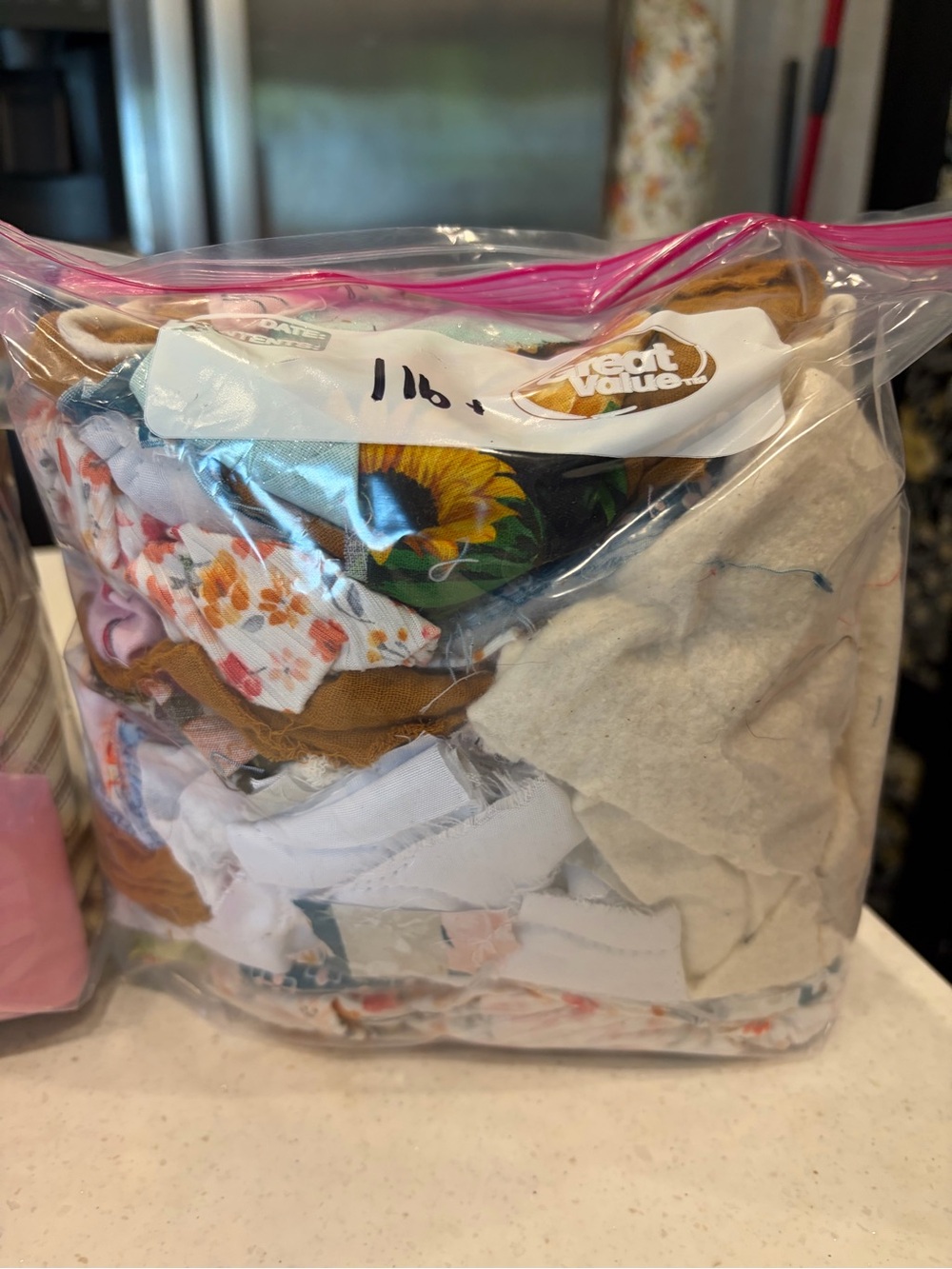 Assorted Fabric Scraps Bag